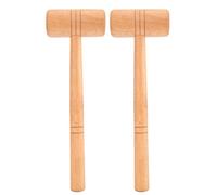 Juego de martillos de joyería de madera especializados |Herramienta de 2 piezas que no daña la artesanía en metal y madera/reparación de bricolaje/ensamblaje electrónico |Mango de