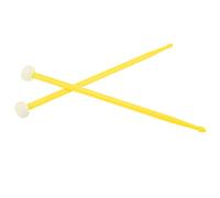 Juego de Martillos de Tambor, de Cabeza Doble de Nailon de Accesorios de Martillo de Tambor 2 Uds para Jugar (Amarillo)