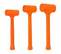 Juego de martillos golpe muerto, mazo naranja 1lb, 2lb, 3lb, resistente a chispas y rebotes, moldeado Unibody, 3 uds Para trabajos de carpintería