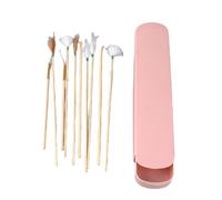 Juego de masaje para orejas kits de limpiador de cejas de orejas, quemador de ganso acero inoxidable removedor de cera luminos (4)