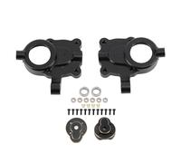 Juego de masas de eje delantero RC, contrapeso de cohete de dirección de aleación de aluminio y cobre de alta calidad para coches RC HOBBYPLUS 1/18 4WD CP18P, estabilidad (negro)