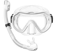 Juego de máscara de buceo para esnórquel, máscara de esnórquel seca de cara completa con tubo de respiración, gafas antivaho, kit de equipo de buceo para adultos y jóvenes