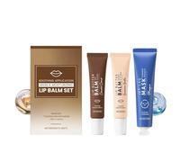 Juego de máscara facial con bálsamo labial, con hidratante natural, hidratante instantánea, exfoliante y revitaliza la piel. Cuidado de la piel para todo tipo de piel, regalos para mujeres