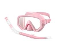 Juego de máscaras de buceo de buceo - Gafas panorámicas de gran visibilidad para adultos, antivaho, a prueba de fugas, cubierta facial de silicona, equipo de esnórquel flotante para isla, viajes
