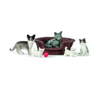 Juego De Mascotas Lundby Casa De Muñecas Familia De Gatos Con Gatitos Y Cesta