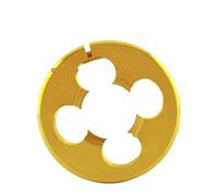 Juego de matrices de roscado redondo de acero de alta velocidad con revestimiento de estaño - M1 a M24 - Ideal for roscado de metal y plástico-1 pieza(M1.2x0.25 D-20 K-7)