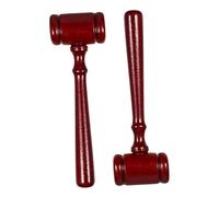 Juego de mazo de juez de madera de 2 piezas, accesorio de martillo for sala de subastas for reuniones de juntas directivas y presidentes de clubes Mazas de madera