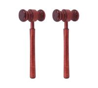 Juego de mazo de juez de madera de 2 piezas, accesorio de martillo for sala de subastas for reuniones de juntas directivas y presidentes de clubes Mazas de madera