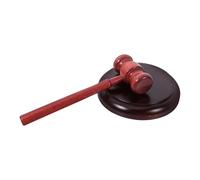 Juego de mazo de juez y base de madera con martillo de madera maciza, diseño resistente for subastadores, uso en salas de audiencias, abogados y coleccionistas Mazas de madera