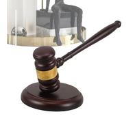 Juego de mazo y bloque, de subasta | Juez Hamer de la sala de justicia - para estudiantes Reunión de subastadores Graduación de disfraces Facultad de derecho Tribunales simulados Firma