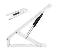 Juego de mecanismo de elevación neumático de almacenamiento resistente con puntales de gas para un soporte seguro de la tapa, fácil acceso y máximo espacio de almacenamiento debajo de la cama