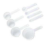 Juego de medici n de pl stico Chef Craft Select de 8 piezas 1/4 cucharadita 1/2 cucharadita 1 cucharadita 1 cucharada 1/4 taza 1/3 taza 1/2 taza