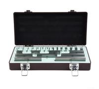Juego de medición de 38 piezas de calibre 0 sobre 1 de acero de alta velocidad para calibración industrial compatible con Asme para B89.1.9- (Nivel 1)