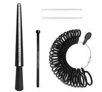 Juego de medición de anillo de 5 piezas, herramienta de tamaño de dedo, herramienta de escala de medición de tamaño de anillo del Reino Unido para medir el diámetro del anillo (tamaño del Reino Unid