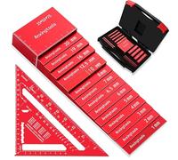 Juego de medidores de altura de bloques de configuración métrica, juego de bloques de medición de precisión de altura de aluminio de 15 piezas para sierra de mesa, enrutador y sierra de calar