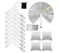 Juego de medidores de radio de guitarra, regla de medidor de acción de guitarra, herramienta Luthier de precisión para configuración de cuerdas, medidor de radio con muescas para diapasón, puente