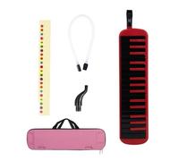Juego de melódica de 32 teclas, teclado de piano de aire, melódica soprano con tubo de boquilla y bolsa de transporte para principiantes