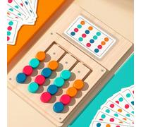Juego de Memoria de Madera para Personas Mayores, Entrenamiento cognitivo Progresivo, Juego de Memoria de Madera, 12 Tarjetas, 24 Plantillas, Adecuado para el Cuidado del hogar