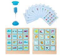 Juego de Memoria genérico con Tarjetas - Juego Educativo Interactivo de Mesa - de Sociedad para la Memoria | para niño y niña Padre guardería Infantil Escuela casa y