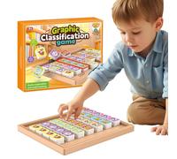 Juego de Memoria para Niños de 3 a 8 Años, Juguete Montessori de Correspondencia de Formas y Colores, Estimula el Pensamiento Lógico, Juego de Mesa de Correspondencias y Animales