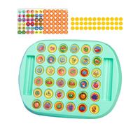 Juego de memoria y correspondencia - Bandeja de aprendizaje de motivos de animales y frutas - Juego de mesa de y correspondencia - para guarderías aulas de oficina, reunión familiar