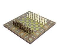 Juego de Mesa 3 In 1 Beautiful Handcrafted Wooden Chess Set with Wooden International Board and Handcrafted Chess Pieces Gift Idea Products ajedrez(Geel,49cm)