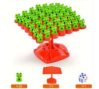 Juego de Mesa Árbol de de Rana - Juguete Interactivo de Matemáticas y Entrenamiento de Atención, Edición Estándar, Material PP Duradero, Ideal para Fiestas y Diversión Familiar, Regalos de Rana