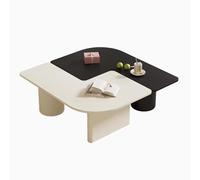 Juego de mesa auxiliar en forma de L, diseño moderno, fácil de montar para sala de estar y espacios de oficina, complemento elegante y versátil para la decoración de tu hogar