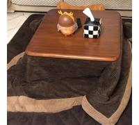 Juego De Mesa Calefactora Kotatsu De 80/120 Cm Juego De Futón Kotatsu De 4 Piezas Con Mesa Baja Juego De Futón Estilo Estufa Japonés Para Sala De Estar Con Ventanal De Invierno(Brown-B,80*120*40cm)