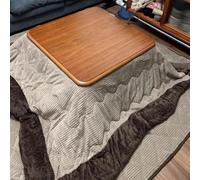 Juego De Mesa Calefactora Kotatsu Juego De Futón Con Estufa De Estilo Japonés De 80/120 Cm Mesa Con Estufa De Invierno Bandeja Para Servir Desayuno En La Cama Mesas Edredón(Beige-A,80*80*40cm)
