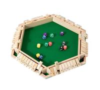 Juego de Mesa Cierra la Caja para 6 Jugadores, Clásico Juego de Mesa de Madera con Dados y Doble Tapa, Juego Educativo para Niños y Adultos, Diversión en Familia con Estrategia Matemática y Estilo Pub