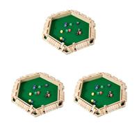 Juego de Mesa Cierra La Caja para 6 Jugadores, Tablero de Madera con Dados, Juego Educativo, Ideal para Familias, Niños y Adultos - Color Natural de Madera - Pack de 3 Piezas