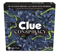 Juego de Mesa Clue Conspiracy para Adultos y Adolescentes, Juegos de Estrategia de rol Secreto, a Partir de 14 años, 4-10 Jugadores, 45 Minutos, Juegos de Misterio y Fiesta