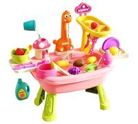 Juego de mesa de agua genérico para dinette, grifo dinosaurio lindo | Kit sensorial actividades agua y - para 3 años y más, playa, jardín, piscina, desarrollo cognitivo