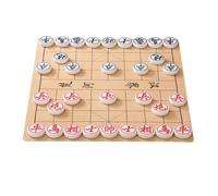Juego de Mesa de ajedrez Chino Xiangqi con Piezas de ajedrez de melamina, Juego de ajedrez de Viaje portátil Que Incluye Tablero de ajedrez de Cuero(5.8cm/2.3in)