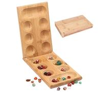 Juego de Mesa de Bambú - Plegable de Madera, Juego de Estrategia Clásico | Entretenimiento Familia Relajación cognitiva Habilidades de Desarrollo, Estimulación Cerebral Memoria Concentración I