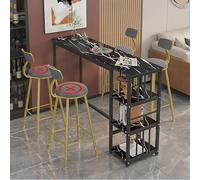 Juego de mesa de bar, mesa de comedor compacta con sillas para 2-4, parte superior de mármol sintético blanco, patas resistentes, diseño moderno fácil de limpiar para el hogar y la oficina