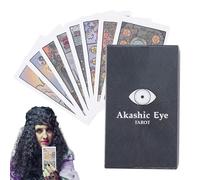 Juego de mesa de baraja, cartas del Tarot del destino, juego de mesa de 4,13 x 2,44 pulgadas con arte robusto, de oráculo místico con diseño compacto, de exploración espiritual, oráculo