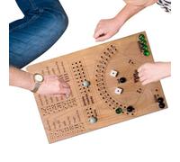Juego de mesa de béisbol para adultos | Tabla de madera juego de matemáticas con dados divertido tablero de béisbol para principios de Le