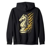 Juego de Mesa de Caballero de ajedrez Sudadera con Capucha