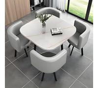 Juego de mesa de café, muebles que ahorran espacio con mesa y sillas para sala de estar y cocina