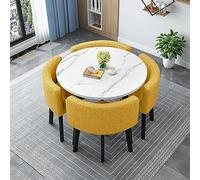 Juego de mesa de café redonda pequeña y empotrable para oficina, recepción, salas de reuniones, negociación, ventas, tiendas, muebles modernos y elegantes para espacios pequeños