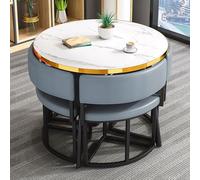 Juego de mesa de comedor para 4 personas, combinación de cocina y sala de estar que ahorra espacio para apartamentos pequeños