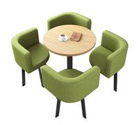 Juego de mesa de comedor para 4 personas, elegante mesa de recepción y centro con sillas para el hogar, sala de estar, balcón, cafetería o sala de descanso