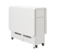 Juego de mesa de comedor plegable extensible con hoja caída para cocina, comedor, sala de estar y restaurante