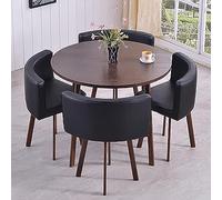 Juego de mesa de comedor redonda con sillas, muebles que ahorran espacio para comedor, sala de estar, oficina y más