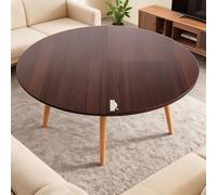 Juego de mesa de comedor redonda extensible de 4 piezas, mesa de cocina plegable para fiestas y restaurantes, 150 cm, diseño marrón, perfecto para reuniones familiares y espacios pequeños