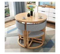 Juego de mesa de comedor redonda para 4 personas, mesa de conferencias moderna con sillas, escritorio compacto para negociaciones en espacios reducidos, muebles de reunión elegantes para oficina, ho