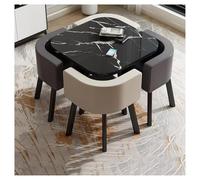 Juego de mesa de comedor redonda para 4 personas, mesa de conferencias redonda pequeña, escritorio de negociación de recepción de oficina, muebles simples de cocina y sala de estar