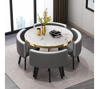 Juego de mesa de comedor redonda pequeña para cocina, escritorio de conferencias moderno, 20-70 x 75 cm / 27.5 * 29.5in